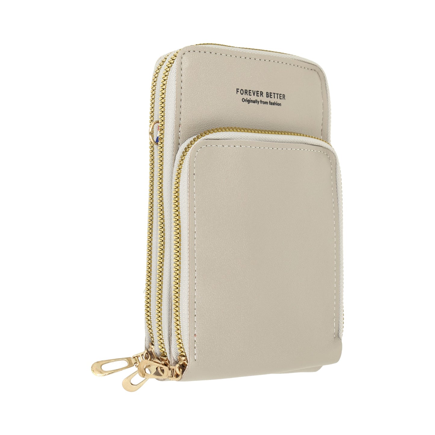 Bandolera y cartera para mujer, piel