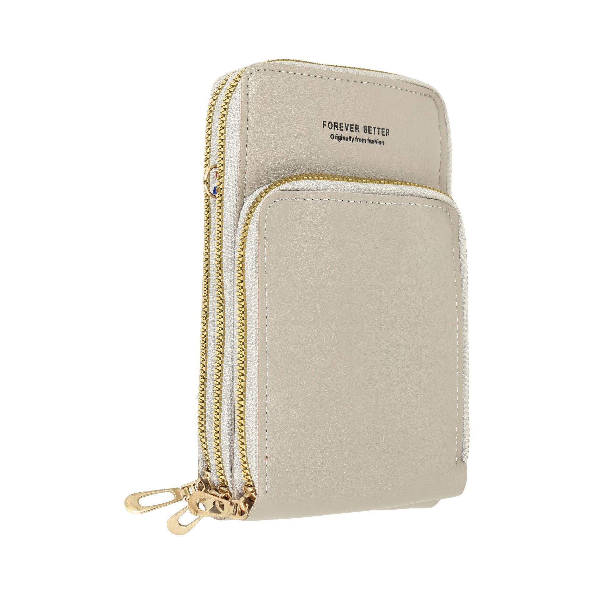 Bandolera y cartera para mujer, piel