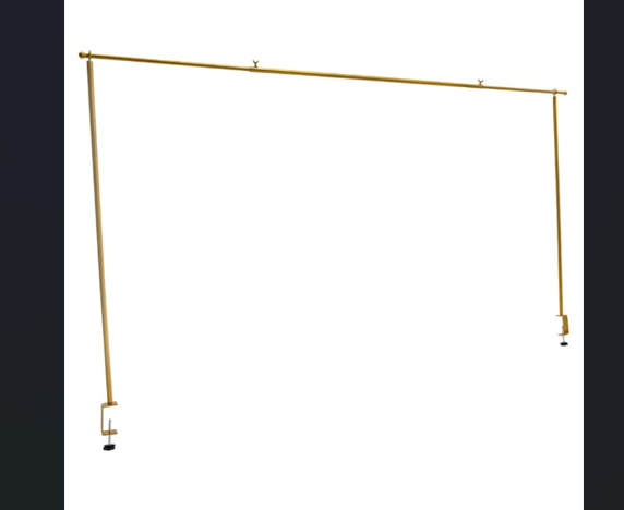 Soporte de varilla metálica ajustable para mesa con abrazaderas, comúnmente utilizado para decorar eventos,  Ideal para crear arcos de mesa para bodas, cumpleaños, Halloween o decoraciones navideñas.