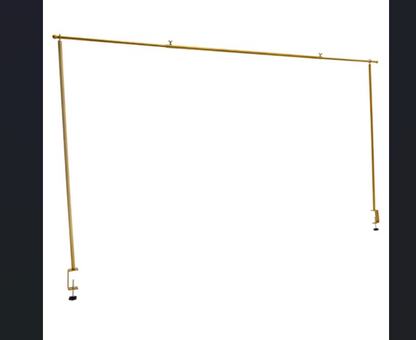 Soporte de varilla metálica ajustable para mesa con abrazaderas, comúnmente utilizado para decorar eventos,  Ideal para crear arcos de mesa para bodas, cumpleaños, Halloween o decoraciones navideñas.