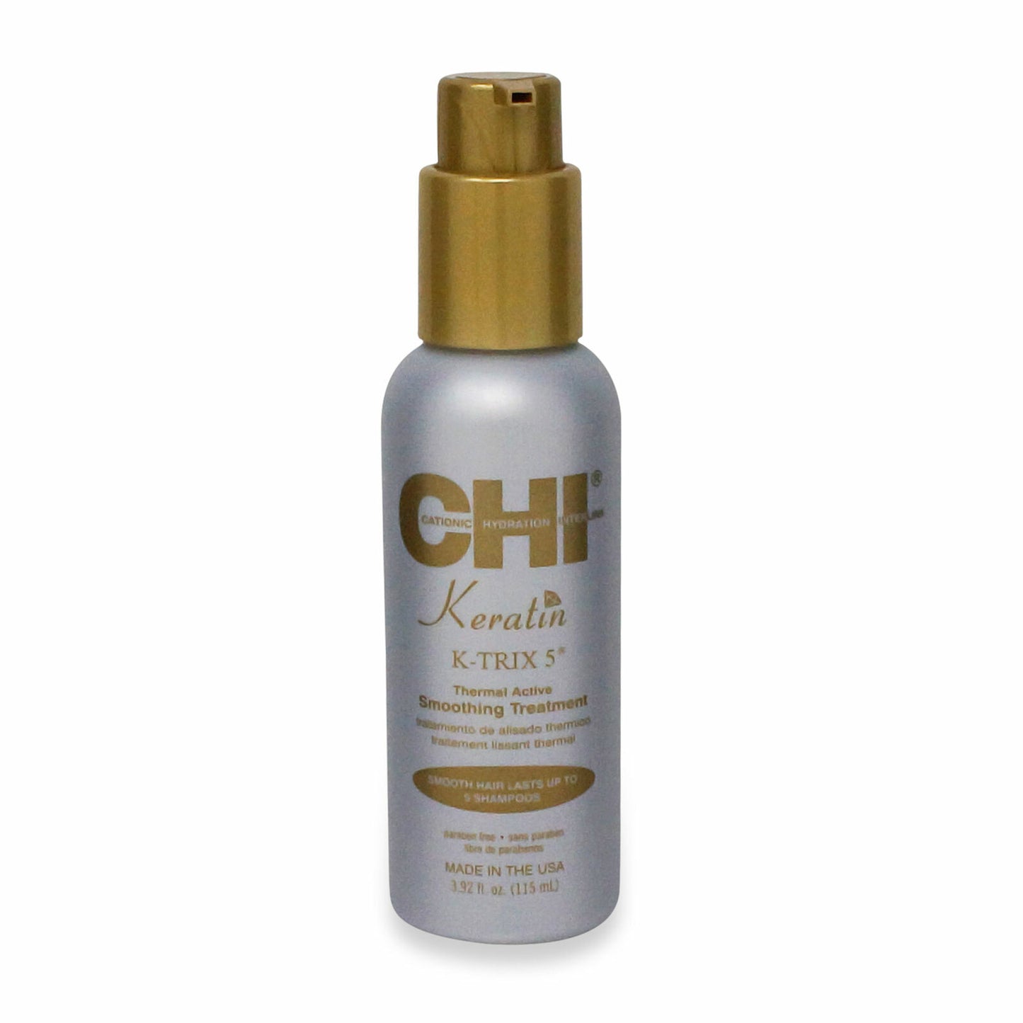 Tratamiento alisador, diseñado para eliminar el frizz y suavizar la cutícula del cabello mediante calor.
