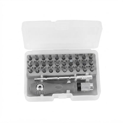 Kit de juego de destornilladores de precisión de 32 piezas.