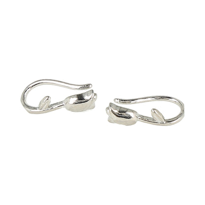 pendientes trepadores (ear climbers) con forma de tulipán