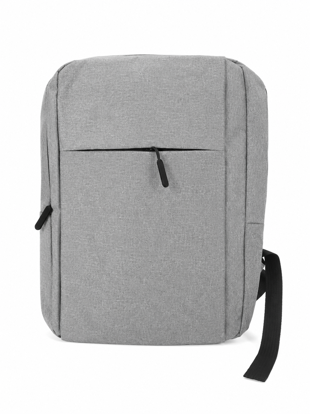 Mochila Casual para Laptop Color Gris con Bolsillo Frontal.
