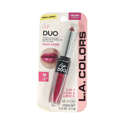 LA Colors Lip Gloss & Lipstick Duo, 2 in 1.
