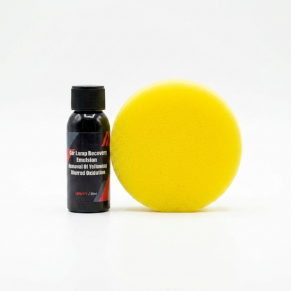 Emulsión genérica de 30 ml diseñada para restaurar faros de automóviles.