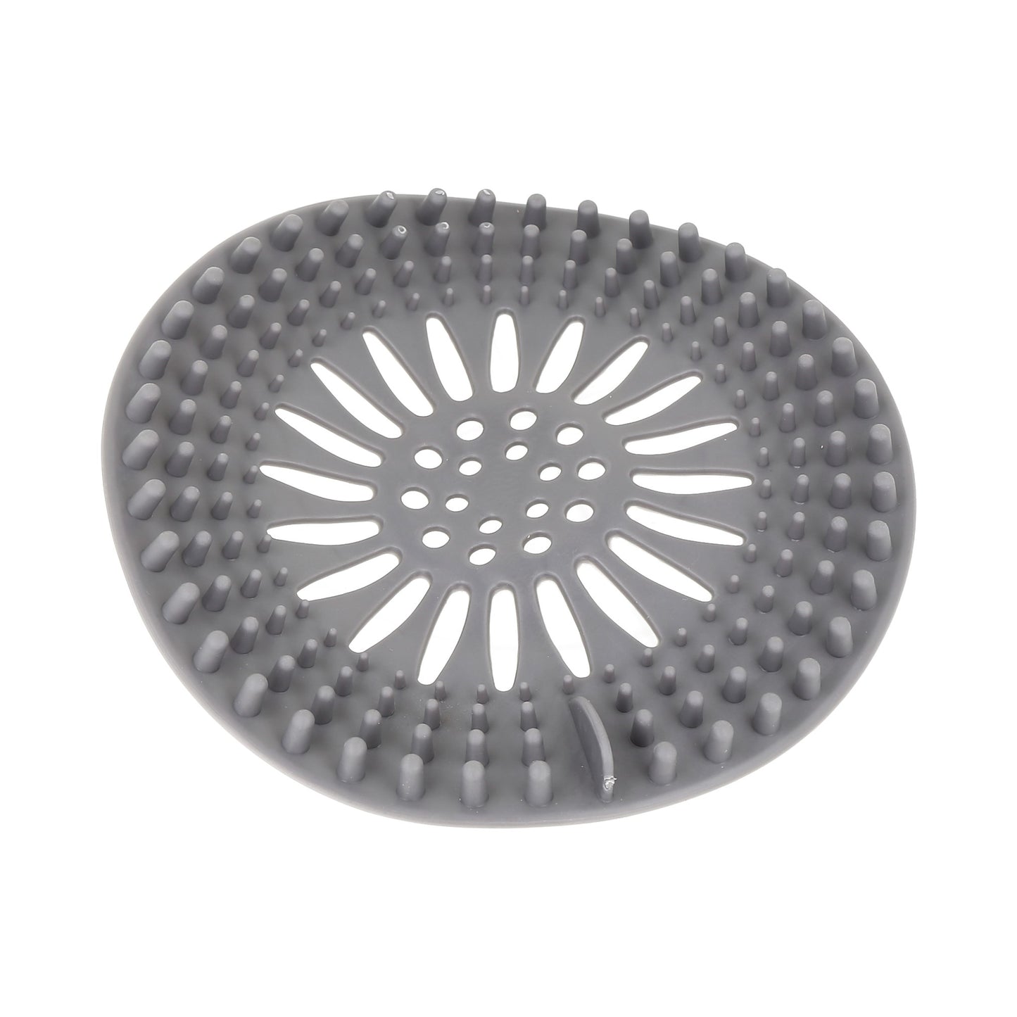 colador/filtro atrapapelos de silicona para desagües de ducha o fregadero.