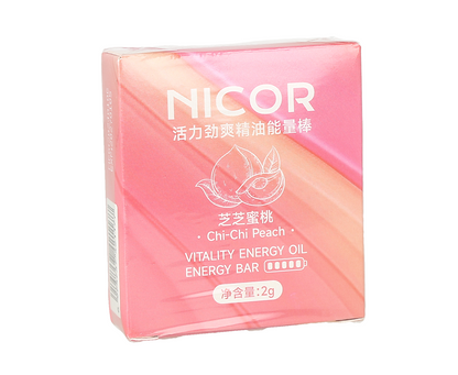 Inhalador nasal de aceites esenciales con aroma a melocotón