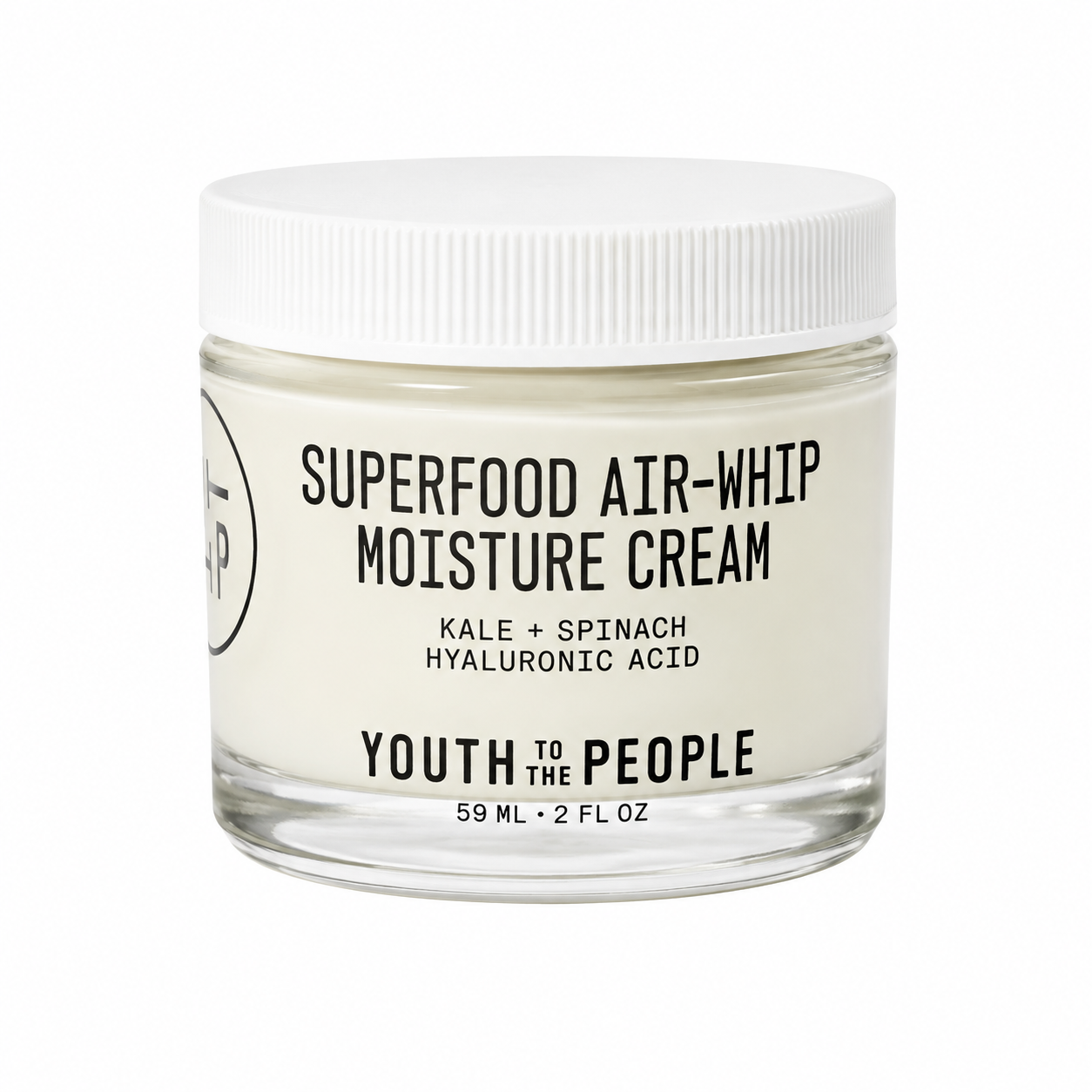 Crema Hidratante Facial Ligera con Col Rizada, Espinaca y Ácido Hialurónico, 59 ml.