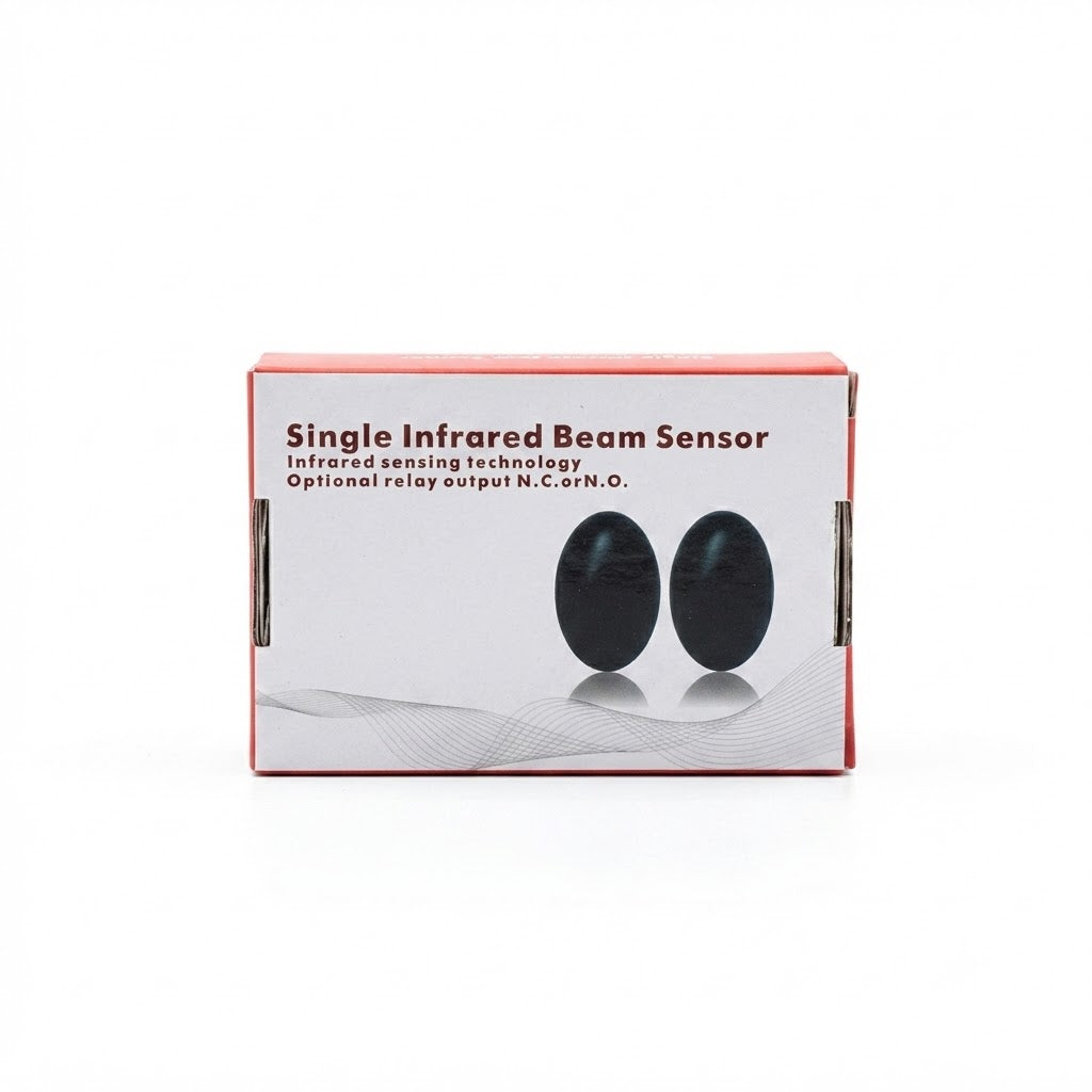 Sensor infrarrojo de haz único se utiliza principalmente para la seguridad en puertas automáticas y portones.