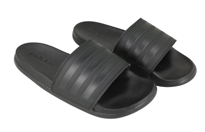 sandalias Adilette Comfort Slides en color negro. size 8 men.