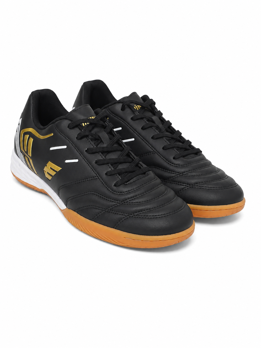 Zapatillas de Fútbol Sala Negro y Dorado Talla 43.