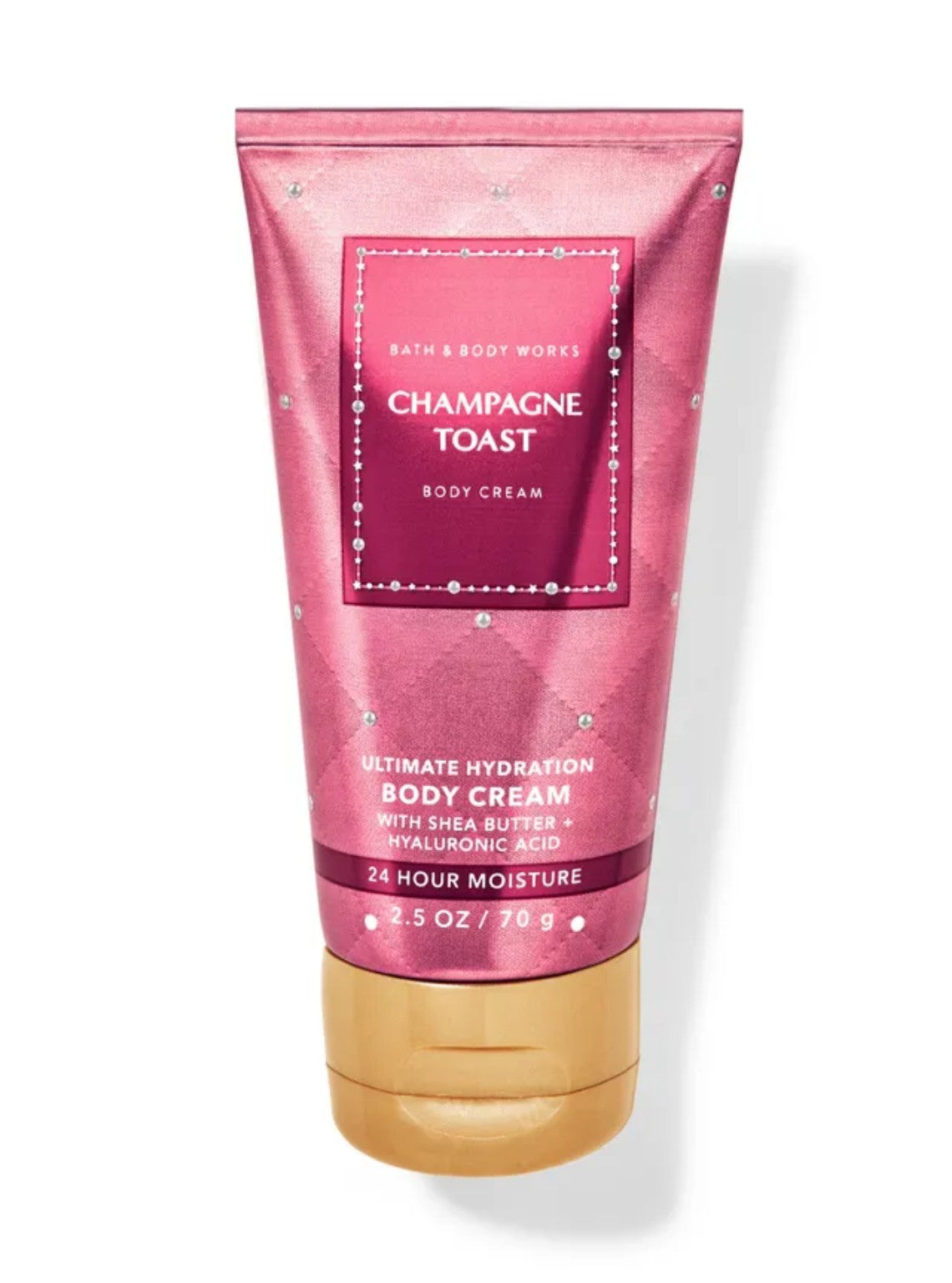 Crema Corporal Hidratante Champagne Toast con Manteca de Karité y Ácido Hialurónico, 70 g.