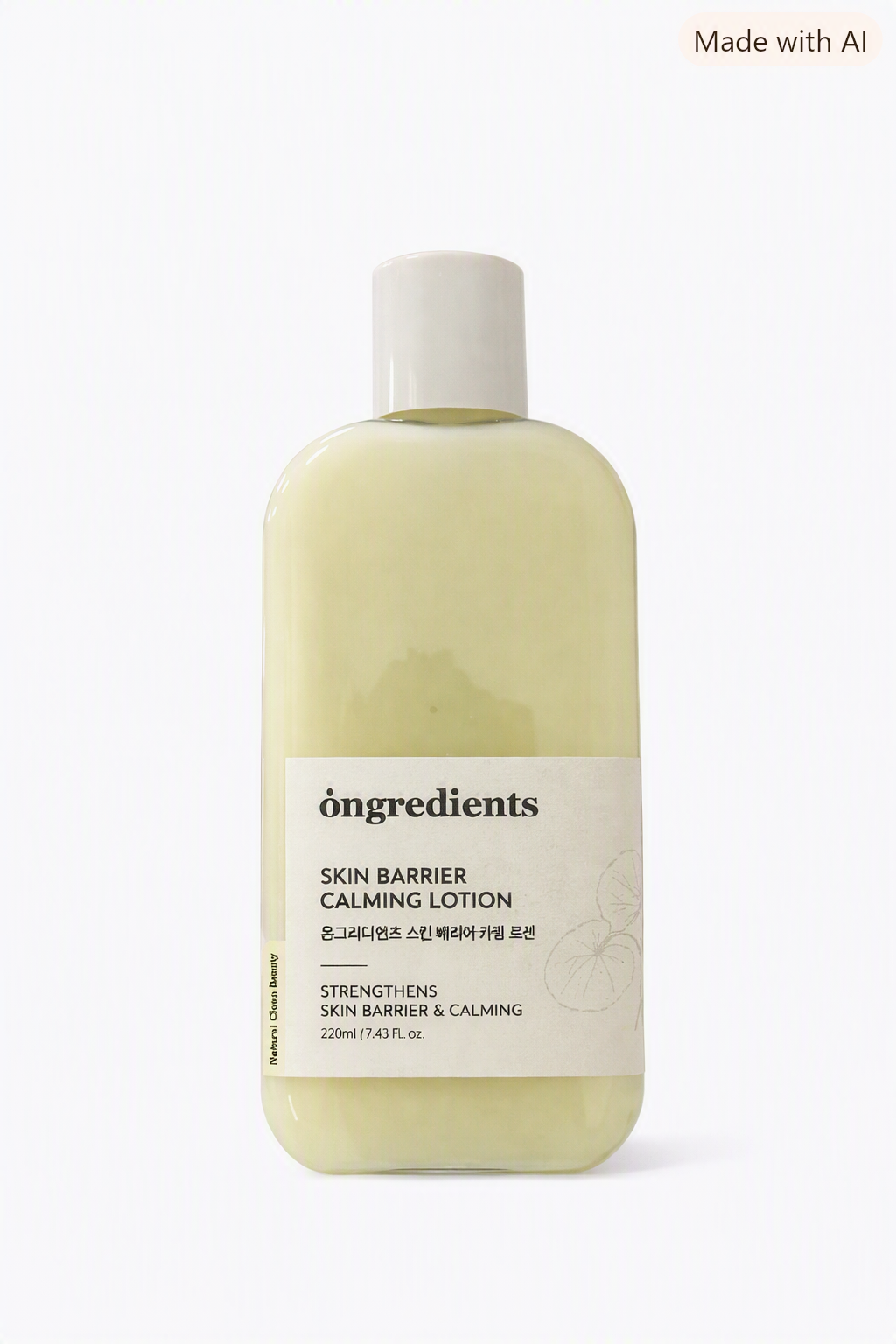 Loción facial hidratante ligera diseñada para calmar la irritación.