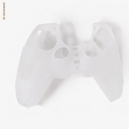 Funda de silicona blanca diseñada para proteger el controlador PS5 de rayones y polvo.