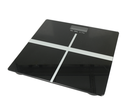 Báscula de baño digital de vidrio con capacidad de hasta 180 kg