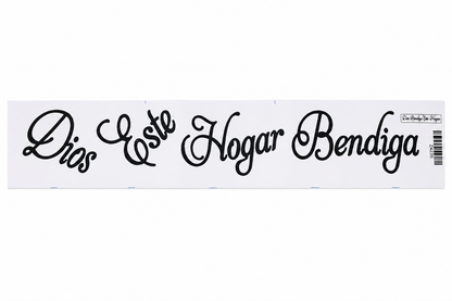 Vinilo Decorativo de Pared con Frase de Bendición para el Hogar.