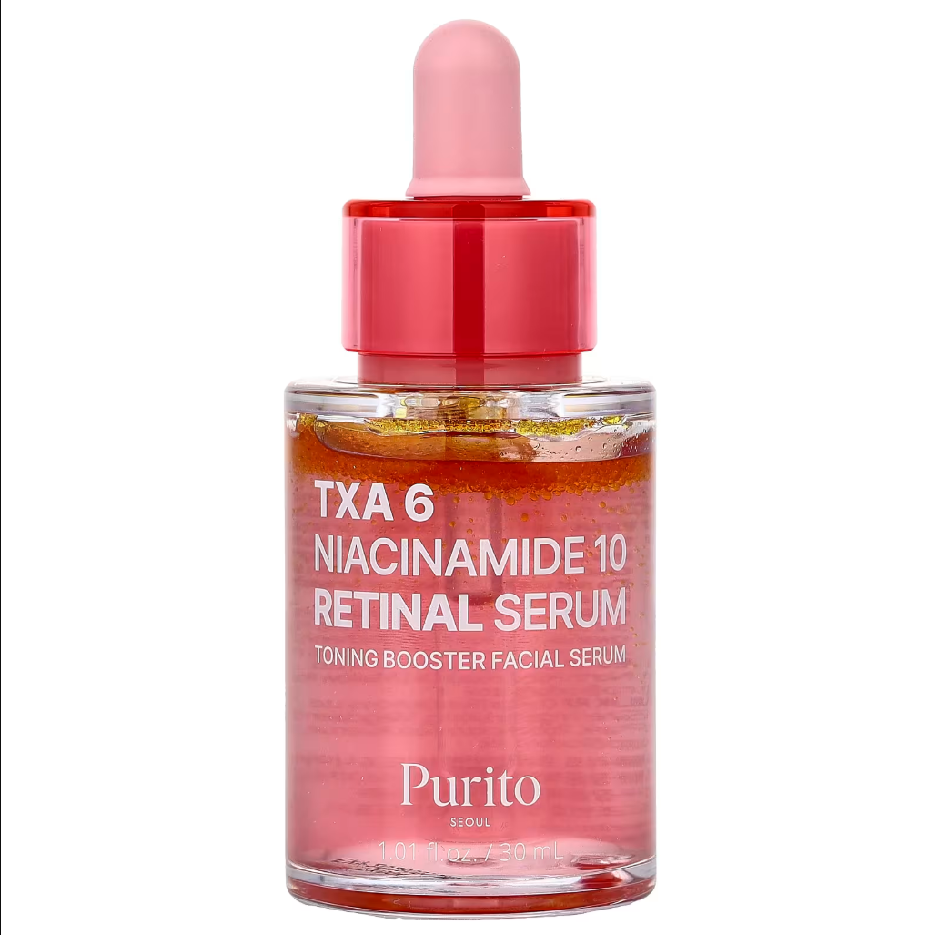 Suero facial Puritol, un producto coreano diseñado para tratar manchas oscuras e hiperpigmentación.