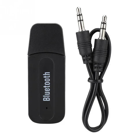 Receptor de música inalámbrico genérico cuenta con tecnología Bluetooth 5.0 para transmitir audio.