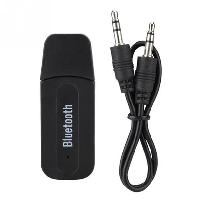 Receptor de música inalámbrico genérico cuenta con tecnología Bluetooth 5.0 para transmitir audio.