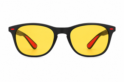 Lentes  con diseño moderno color negro.