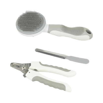 kit de aseo para mascotas, blanco