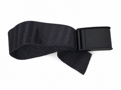 Cinturón Elástico Ajustable con Hebilla Automática Negra.