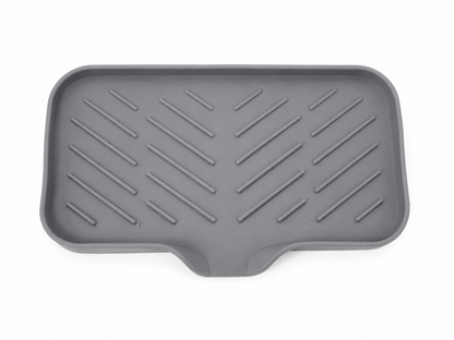 Bandeja Escurridora de Silicona Gris para Encimera de Cocina.