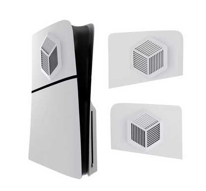 Cubierta de carcasa para consola PS5 Slim, tapas superiores izquierda y derecha.