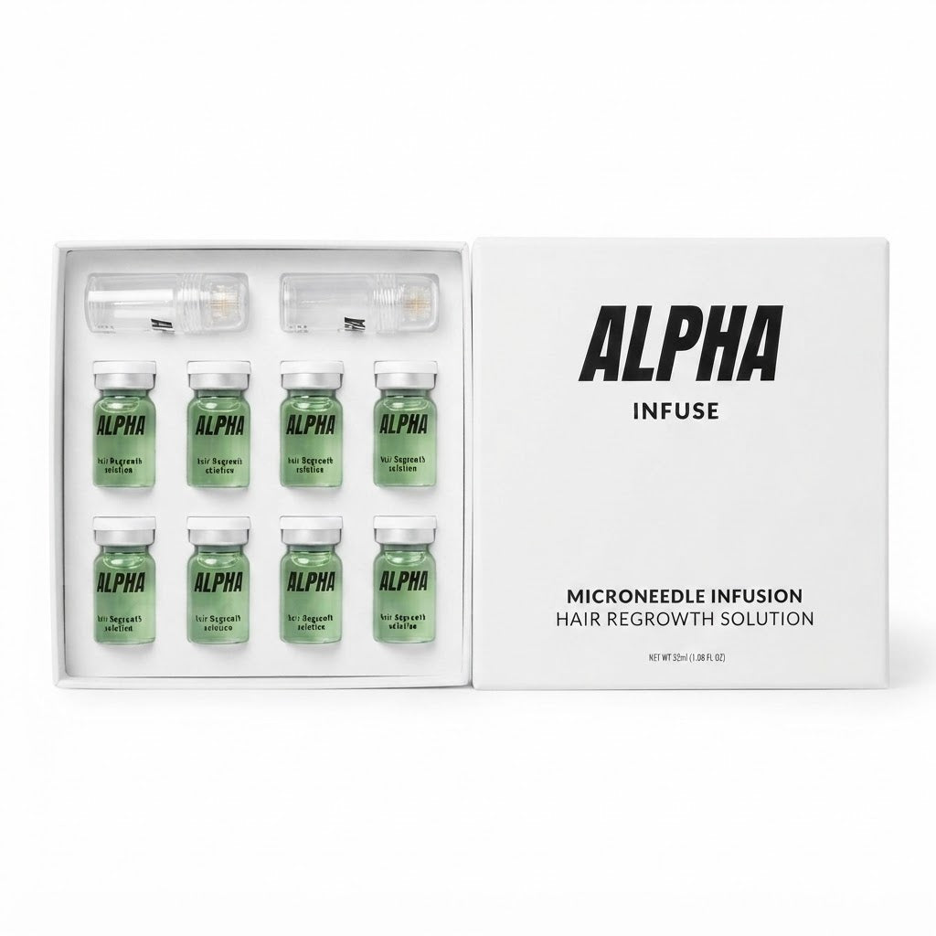 Sistema de microinfusión diseñado para estimular el crecimiento del cabello y el cuidado del cuero cabelludo.