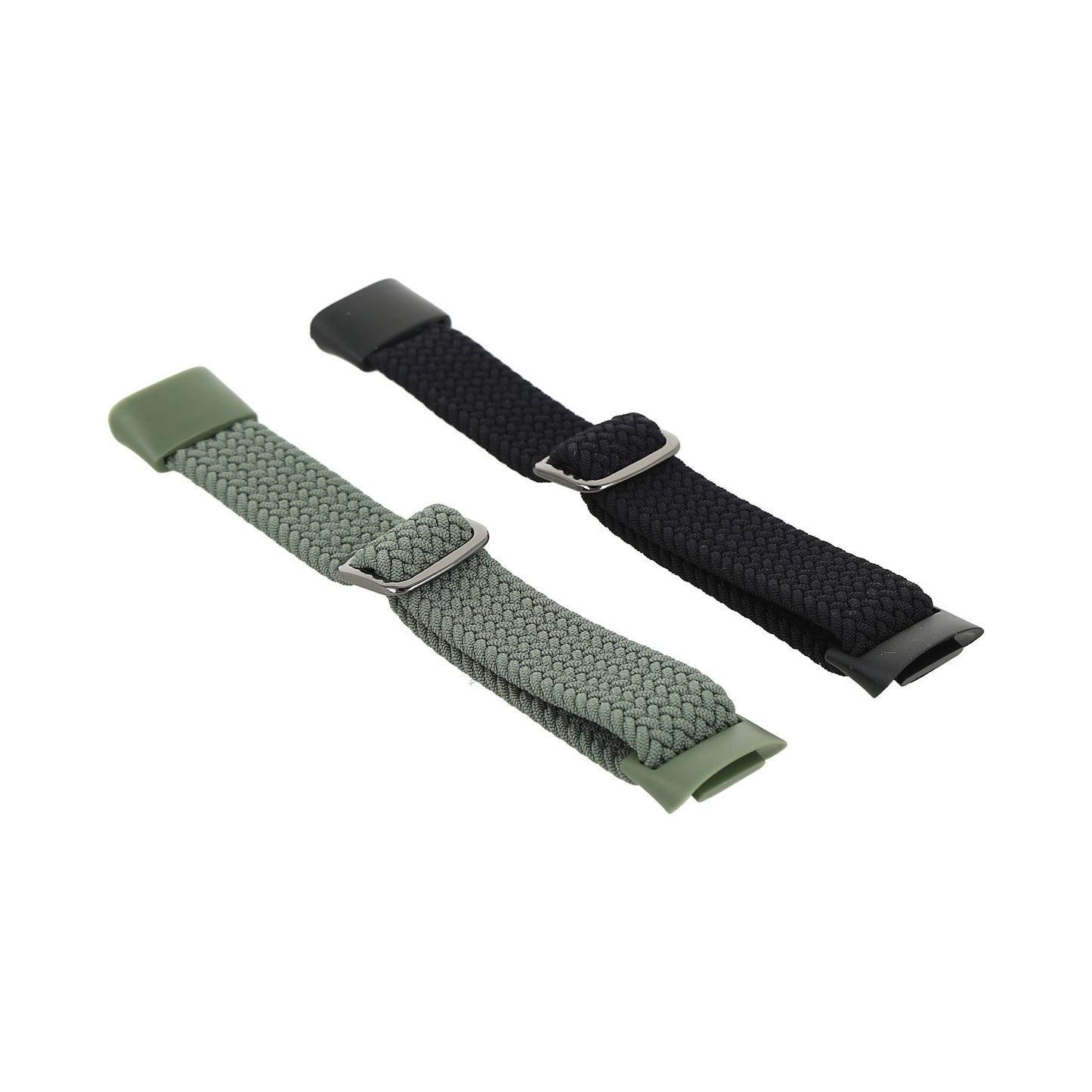 correas de nailon trenzado ajustables y elásticas para relojes inteligentes.
