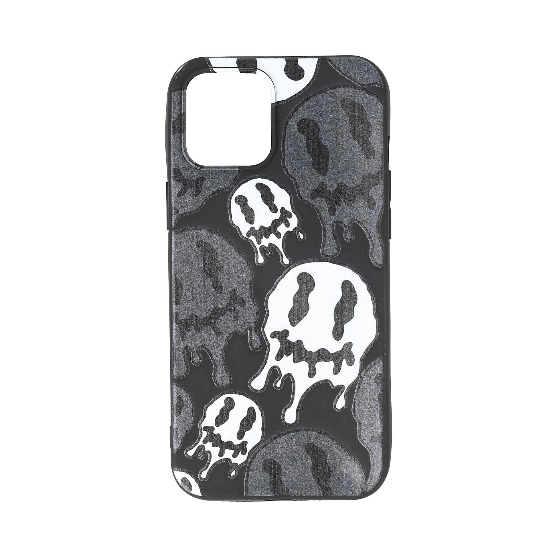 Funda para teléfono con patrón de cara sonriente compatible con iPhone X