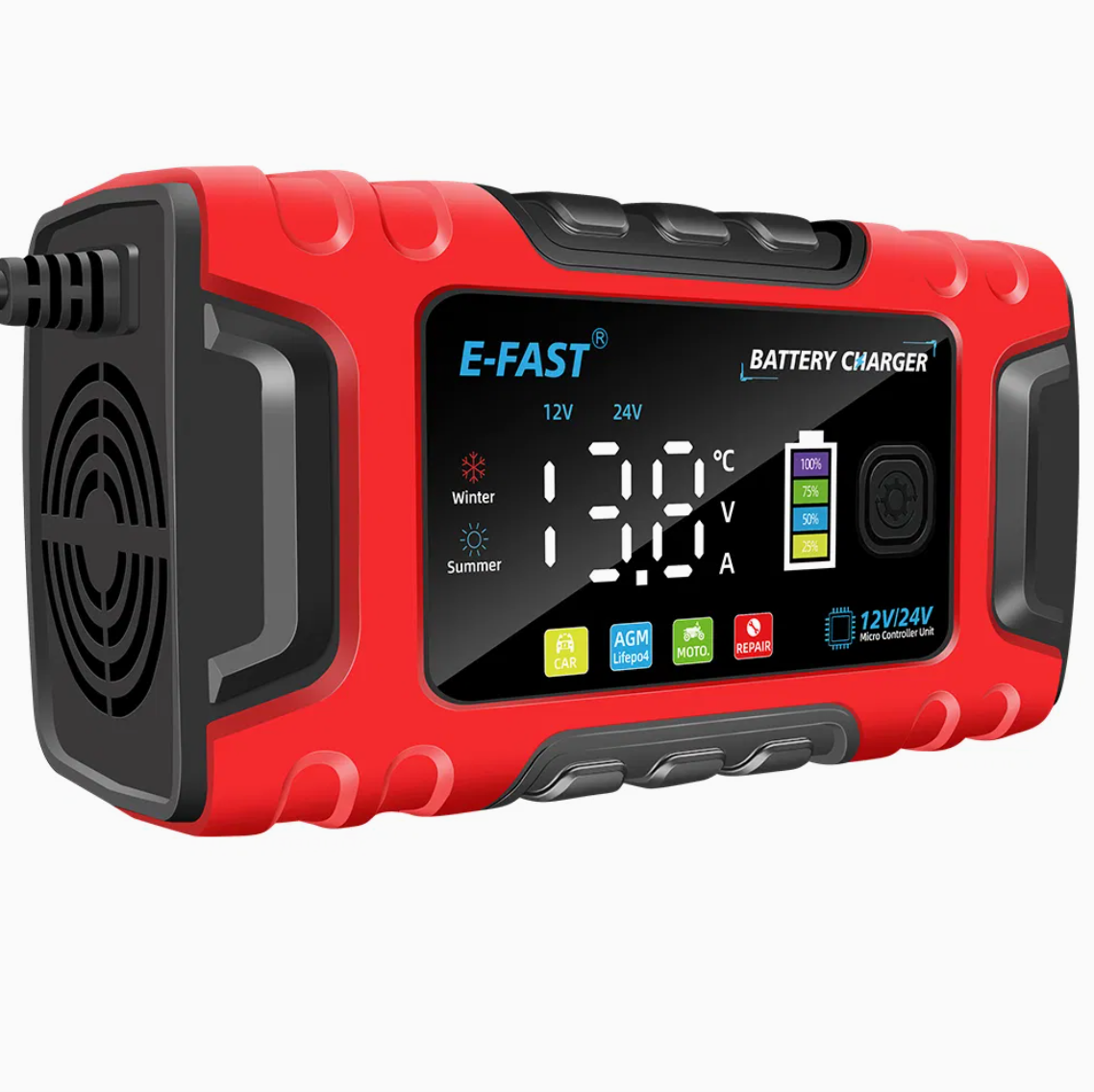 Cargador de batería de plomo ácido Smart Pulse 12V.