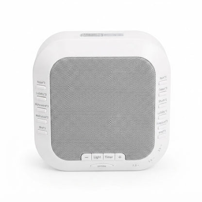 Caja de una máquina de ruido blanco y ayuda para el sueño.