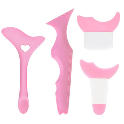 Kit de herramientas de maquillaje de ojos de silicona multifunciona.