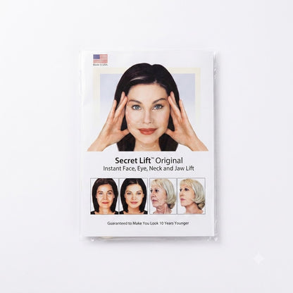 Kit de cintas adhesivas diseñado para tensar la piel del rostro y cuello al instante.