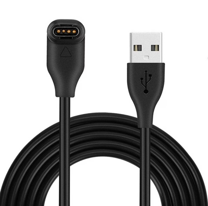 Cable de carga USB de 4 pines compatible con varios modelos de relojes inteligentes Garmin.
