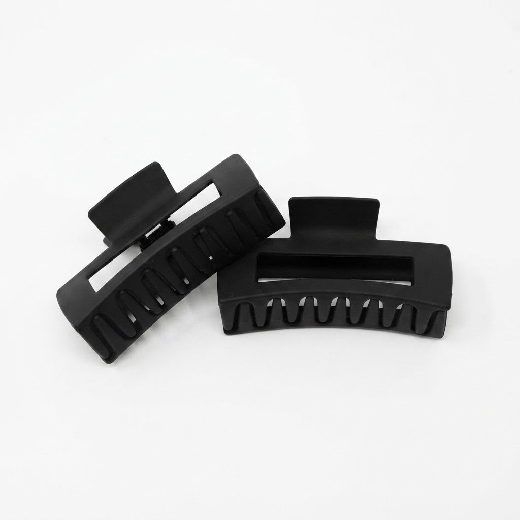 Pack 2 pinzas para el cabello grandes.