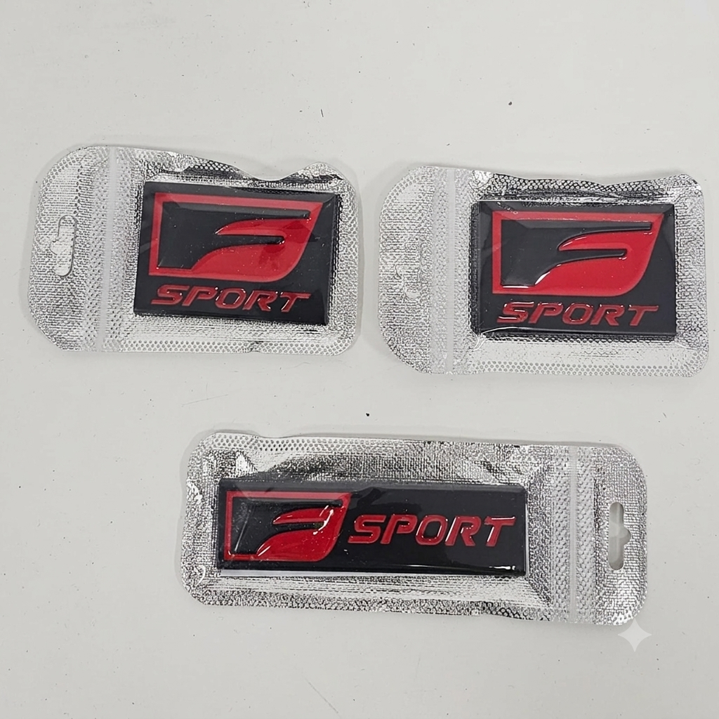 Set emblemas 3D "F SPORT" para vehículos Lexus.