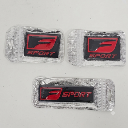 Set emblemas 3D "F SPORT" para vehículos Lexus.