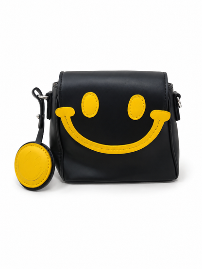 Bolso Crossbody Mini con Diseño de Carita Feliz.