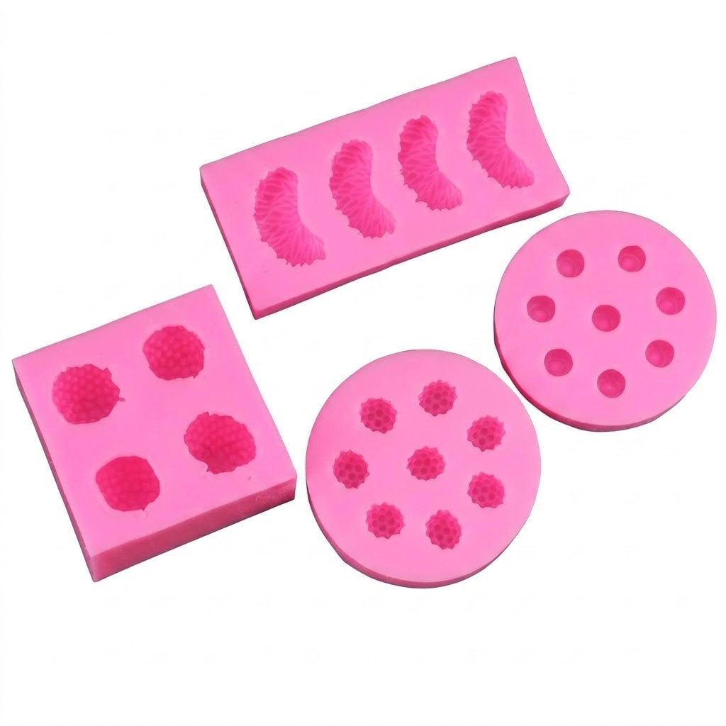 Silicona de grado alimenticio, resistentes a temperaturas de hasta 230 °C.