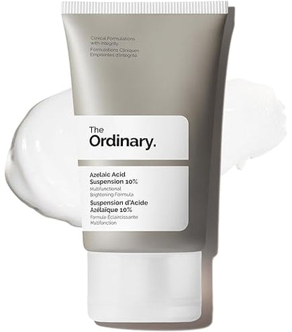 Azelaic Acid Suspension 10%, el tratamiento ayuda a iluminar el tono de la piel, mejorar la textura irregular y reducir la apariencia de imperfecciones y enrojecimiento, 30ML