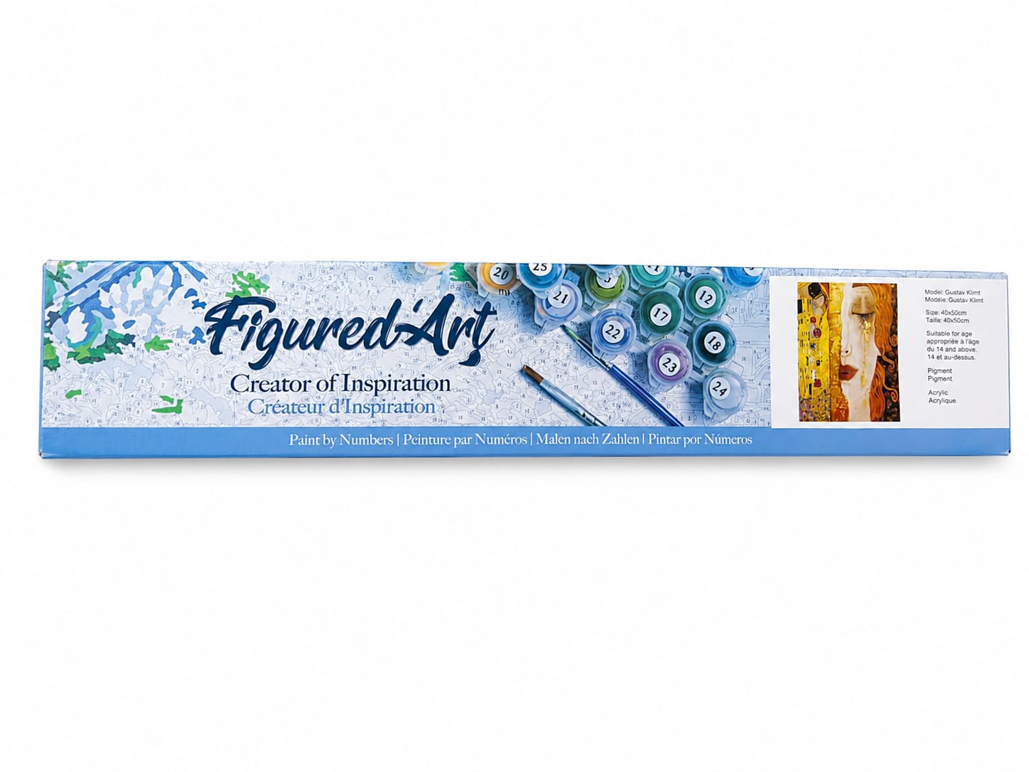 Kit de Pintura por Números para Adultos con Lienzo y Pinturas Acrílicas.