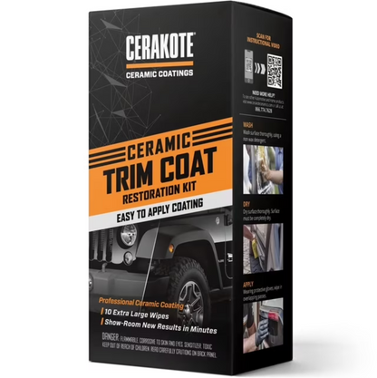 Kit de acabado cerámico Quick Plastic Restoreer, negro