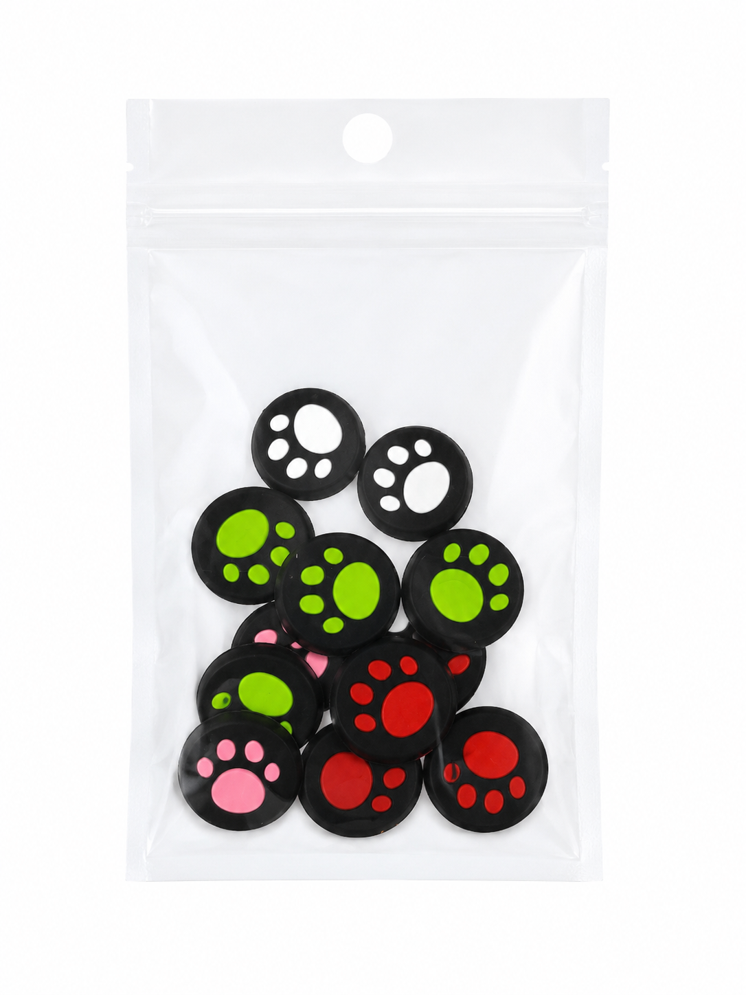 Protectores de silicona para palanca de control con diseño de huella para joystick.