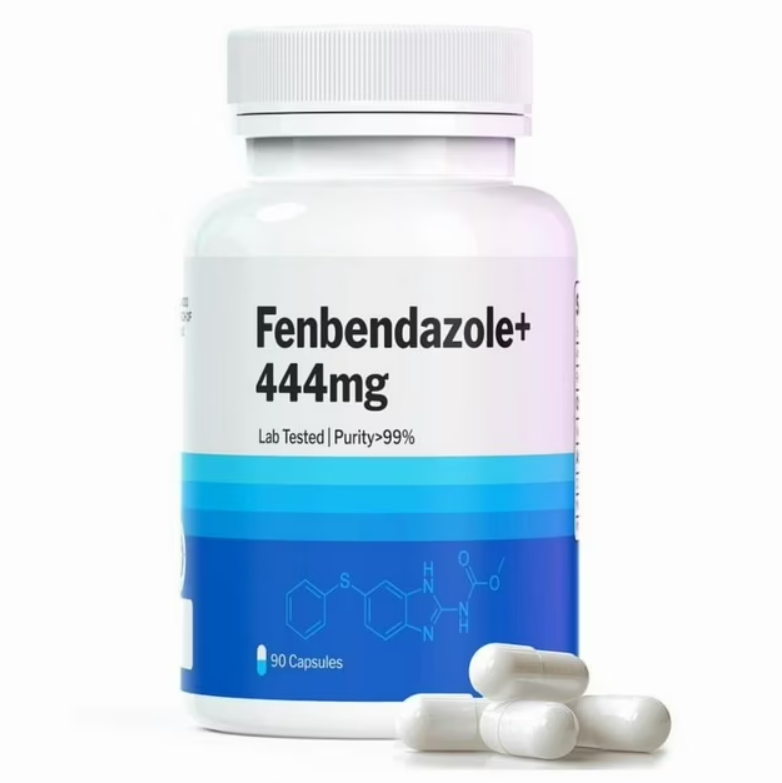 Fenben 444 mg – 99% de pureza, 90 comprimidos, envase individual, apto para consumo humano.