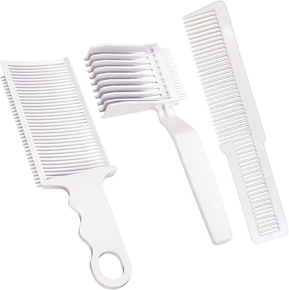 Kit de herramientas especializadas como un peine de posicionamiento curvo para desvanecimientos.