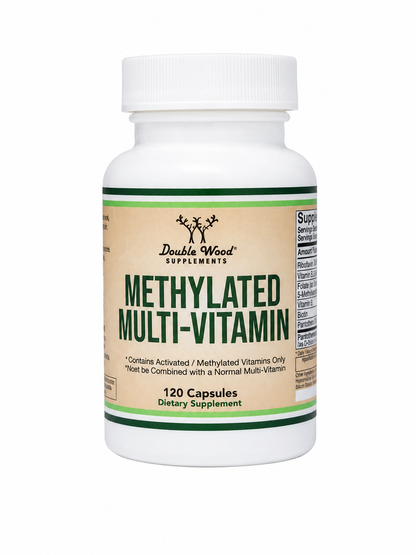 Multivitamínico Metilado en Cápsulas con Vitaminas Activadas 120 Unidades.