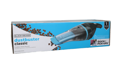 Aspiradora de mano inalámbrica Dustbuster Classic en color negro y azul